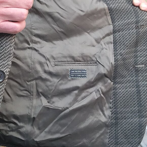 Vintage Murray Goldman Gray Plaid Blazer - Picture 5 of 6